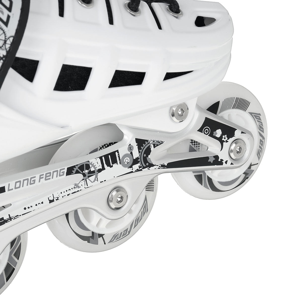 Details about   Inline Skates with 8 Lights Up LED Wheels Outdoor 3 Size Adjustable Roller E 24 