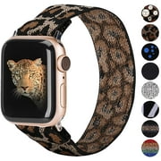 TOYOUTHS Compatible with Apple Watch Band 42mm 44mm Elastic Scrunchie Strap Women Men Stretch Pattern Fabric