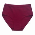 thumbnail image 3 of Sakmal High Waisted Underwear for Women Cotton Briefs Panties Soft Red Panties for Women M, 3 of 4