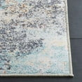 thumbnail image 4 of SAFAVIEH Tacoma Brian Abstract Machine Washable Runner Rug, Rust/Aqua, 2'6" x 6', 4 of 11