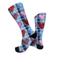 thumbnail image 5 of Valentine‘s Day Socks for Women, Cute Heart & Love Print Crew Socks, Gift for Girlfriend, Wife, Galentine’s Day & February 14th G 1pcs, 5 of 6