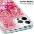 thumbnail image 5 of Case for iPhone 16 Pro, iPhone 16 Pro Case Cute Pink Glitter Luxury Sparkle Liquid for Girls Women Quicksand Clear Soft TPU Protective Cover for iPhone 16 Pro 6.3 inch Wink Unicorn, 5 of 5
