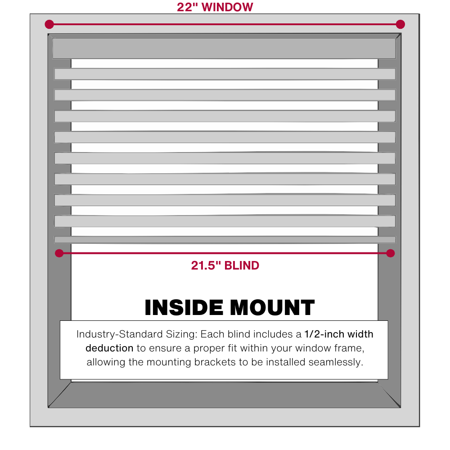 Lotus & Windoware Cordless 2 Faux Wood Room Darkening Horizontal Blind, Bright White, Smooth