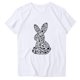 thumbnail image 4 of Tops de Cuello Redondo para las Mujeres Impreso Manga Corta Suéter Camiseta de Imitación Rack, Top Casual de Moda para el Hogar Diario Y el Trabajo, 4 of 4