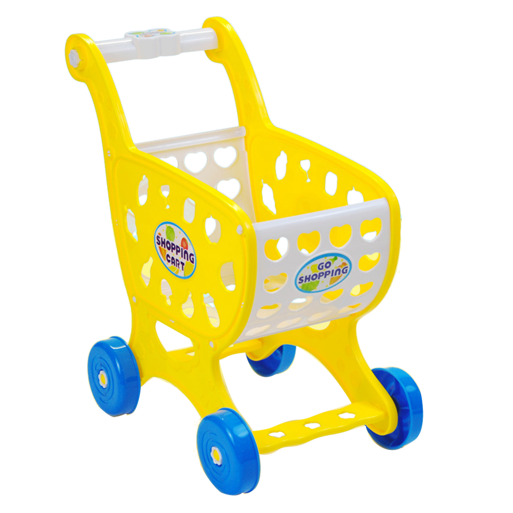 1PC Mini Shopping Cart Toy Funny Children Pretend Play Toy Cartoon