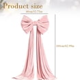 thumbnail image 3 of Large Pink Velvet Bow, 63 In Giant Hanging Wall Bow Decor, Wedding Velvet Bow for Coquette Girl Bedroom Backdrop, Birthday Bridal Shower Wedding Christmas Tree Topper Front Door Wreath, 3 of 6