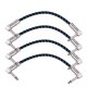 thumbnail image 1 of XMM Ggiant AC-18-3 Cables De Parche Para Pedal De Guitarra De 6 Pulgadas De Longitud , Cable Coxial , Blindaje De Cobre Puro Con Angl Derecho De 1/4, 1 of 4