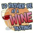 thumbnail image 2 of CafePress - Rather Be Wine Tasting -  Round Wood Ornament 4", 2 of 2