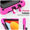 thumbnail image 7 of for Xiaomi Redmi Pad SE 8.7 inch 2024, 360 Rotating Shockproof Cover with Stand, Handle, Shoulder Strap, Rose, 7 of 7