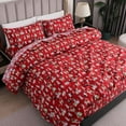 thumbnail image 4 of Elegant Comfort - 4 PIECE Holiday Christmas Flannel Cotton Sheet Set, Deep Pocket Fitted - Twin, Cats In Holiday, 4 of 5