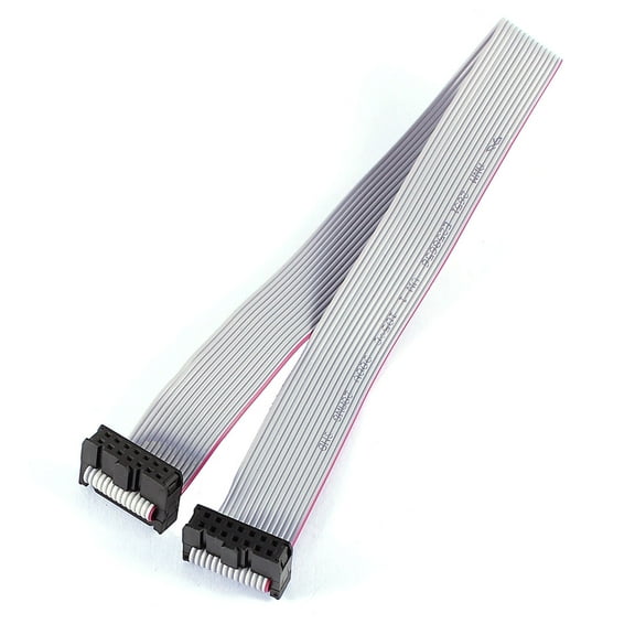 2.54mm Pitch 2x7Pin Female to Female 14 Wire IDC Flat Ribbon Cable 300mm 12-inch