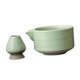thumbnail image 1 of Juego de 2 cuencos de cerámica para matcha con pico vertedor Verde, 1 of 9