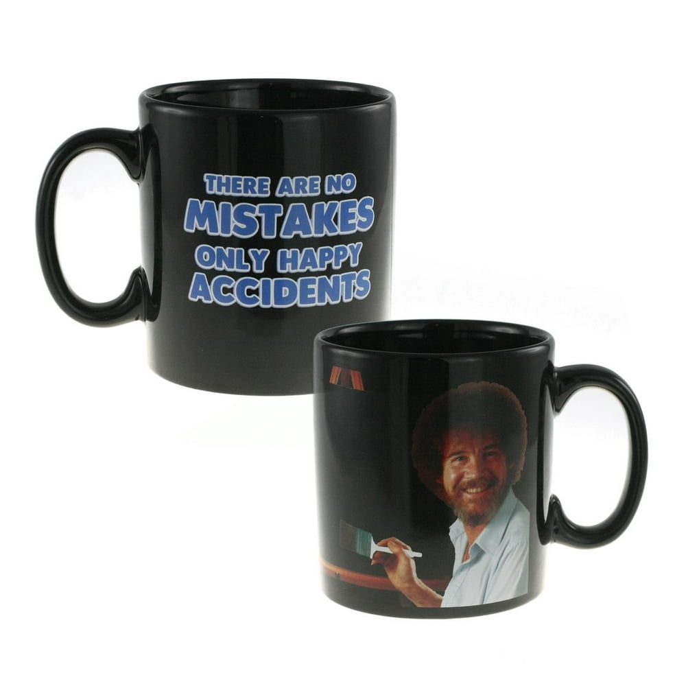 Bob Ross Happy Accidents Heat Changing Ceramic Coffee Mug - Walmart.com ...