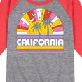 thumbnail image 3 of Instant Message - California Sunset - Toddler & Youth Raglan Graphic T-Shirt, 3 of 7