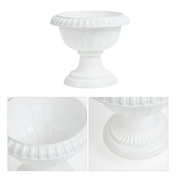 FRCOLOR Decorative Planter Pot Flower Planter White 1Pack Wedding Ornament