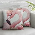 thumbnail image 3 of Qinduosi Cartoon Cushion Covers,Pink Romantic Rose Throw Pillow Covers for Valentine's Day, Pillow Covers Blossom Flower Cushion Cases,White White, 3 of 5