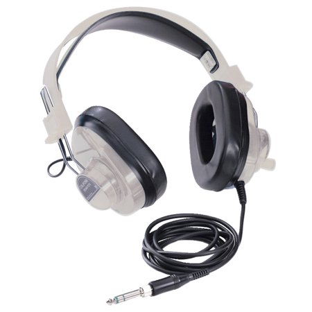UPC: 0610356233009 | Califone 2924AV-PS Deluxe Stereo Over-Ear Headphones  3.5mm Plug with 1/4 Inch Adapter  Straight Cord  Beige  Each