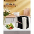 thumbnail image 5 of Black Vintage Stand Mixer Dust Cover with Storage Pocket & Handles, Geometric Stripes Simple Lines Fits All Tilt Head & Bowl Lift Kitchen Appliance Cover Organizer Bag Accessories, 4.5-5 Quart, 5 of 6