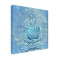 thumbnail image 2 of Annie Warren 'Buddha on Blue I' Canvas Art, 2 of 4