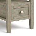 thumbnail image 6 of Trent Home 14" W Solid Wood Rectangle Narrow Side Table in Distressed Gray, 6 of 7