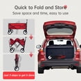 thumbnail image 3 of FDW Folding car ATV Garden Car 40K Wheel Shopping Park Picnic, Beach Trip, Outdoor activities, Camping (Red), 3 of 7