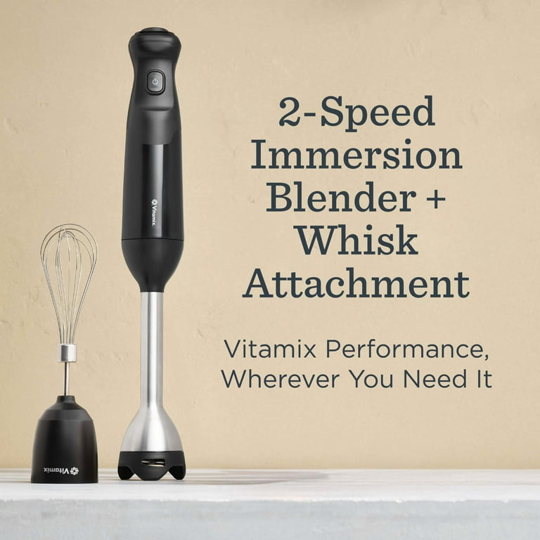 Vitamix 2-Speed Immersion Blender + Whisk Attachment, Black