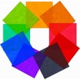 thumbnail image 1 of 20 Pcs Coloured Cellophane Sheets for Crafts Vibrant Colored Plastic Sheets for DIY Arts and Decoration Versatile and Easy to Use, 1 of 5