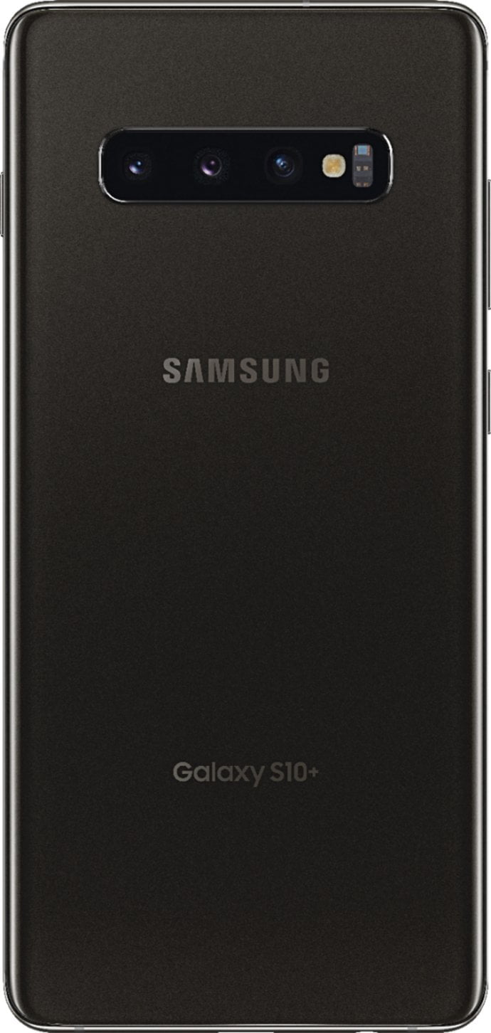 Samsung Galaxy S10+ Factory Unlocked Android Cell Phone | US Version | 1TB of Storage | Fingerprint ID and Facial Recognition | Long-Lasting Battery | Ceramic Black
