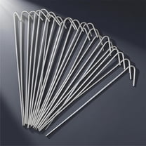 Fencer Wire 6.5 Inch 150 PCS 12.5 Gauge Heavy Duty Chain Link Wire Ties, Fence Metal Slats Hook Tie Wires, Garden, Dog, Animal Fencing Hardware Parts, Silver