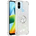 thumbnail image 3 of Glitter Clear Sparkly Bling Case for Xiaomi Redmi A1, Rugged Shockproof Flowing Liquid Floating Cover for Women with Ring Holder Phone Case for Xiaomi Redmi A1  Colorful, 3 of 14