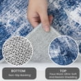 thumbnail image 5 of iOhouze Runner Rugs 2x5 Washable Runner Rug for Hallways Non Slip Kitchen Runner Low Pile Soft Printed Faux Wool Abstract Floor Runner for Inodoor Bedroom Entryway Laundry Room, Blue/Rust/White, 5 of 9