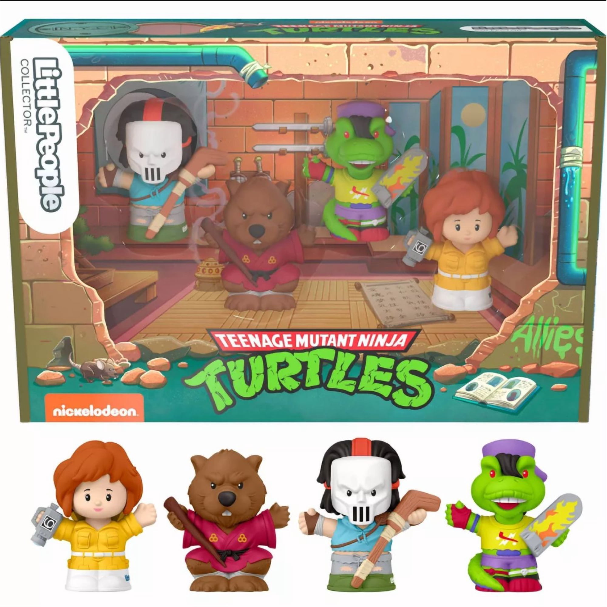 Fisher-Price Little People Collector Teenage Mutant Ninja Turtles Allies Special Edition Set