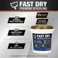 thumbnail image 4 of (2 pack) DAP Fast Dry 16 Oz White Premium Spackling, 4 of 6