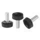 thumbnail image 1 of Uxcell 30 Paquetes M5 x 12mm Perillas de Rosca Macho Métricas con Estrías, Tornillos de Pulgar, Perillas de Sujeción, Agarre Negro, 1 of 5