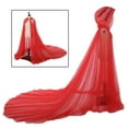 thumbnail image 1 of Capa con Capucha, rgo hasta El Suelo Horror Universal Suave Vintage Disfraz de Halloween para Mujeres Adultas Fiestas de Disfraces Rojo Soledad Cabo largo con capucha, 1 of 10