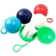 thumbnail image 1 of 5Pcs- Raincoat Ball with Hook Disposable Thickened Outdoor Emergency Coats Waterproof Rain Ponchos Balls for Adults, 1 of 5