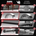 thumbnail image 5 of Olympic Barbell, 6ft Barbell for Strength Training and Weightlifting, 2 inch Olympic Bar with 700lb Capacity, Comfortable Grip for Squats Curls Deadlifts, 5 of 8