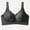 Dark Gray, variant on Wireless Minimal Support Everyday Bras - Woman Seamless Thin without Rims Soft Support Gathered Breathable Underwear Daily Bra. White L