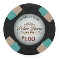 thumbnail image 2 of Playzaic 13.5-gram Monaco Club Poker Chips (50-pack) Premium Composite Set ($2 Lt. Green), 2 of 6