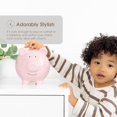 thumbnail image 4 of Piggy Bank Pearhead, cerámica, tamaño grande, rosa claro, para niños, 4 of 9
