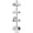 grey, variant on 4 Tier Corner Shower Caddy with Adjustable Tension Pole, No Drill Bathroom Shower Organizer, Height Adjustable Wire Baskets, Satin Nickel Finish, Fits 75.6 to 110.4 in Ceilings