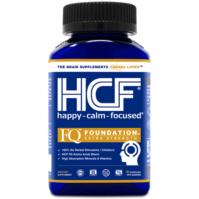 HCF Happy, Calm & Focused – Brain Health Supplement (90 Count)
