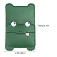 thumbnail image 2 of UPGRATOR 1Pack Pu Material Green Card Holder for Phone Case Stick On Simple Shape Practical Design Travel Organizing Men Women, 2 of 8