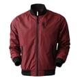 thumbnail image 2 of Ma Croix Mens Bomber Jacket Slim Fit Lightweight Casual Windbreaker Outerwear, 2 of 7