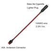 thumbnail image 3 of 1 Pack Car Cigarette Lighter Plug with Internal 15A Fuse, 45A Extension Cable Adapter 3.3ft/1m 14AWG Connector Compatible with Anderson PowerPole Port, 3 of 9