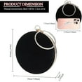 thumbnail image 3 of LZCKDPX Round Velvet Clutch Purses for Women Evening Bags Formal Wedding Purse Prom Cocktail Party Clutch Hand Bag, 3 of 7