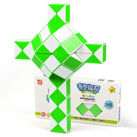 Alician Qiyi 72 Segments Règle Magique Serpent Cube Variété Diy Élastique Changé Torsion Populaire Jouet de Puzzle Enfant Transformable pour Enfants