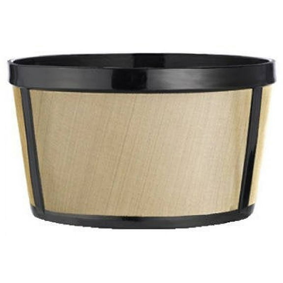 Medelco Bf215cb 8 To 12-Cup Golden Basket Permanent Coffee Filter - Quantity 6 Coffee Filters