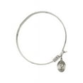 thumbnail image 2 of 6 1/4 inch Round Eye Hook Bangle Bracelet w/ St. Florian in Sterling Silver, 2 of 3