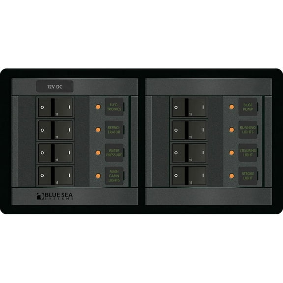 Blue Sea Systems 1225 Blue Sea 1225 12v Dc 8 Position - Horizontal